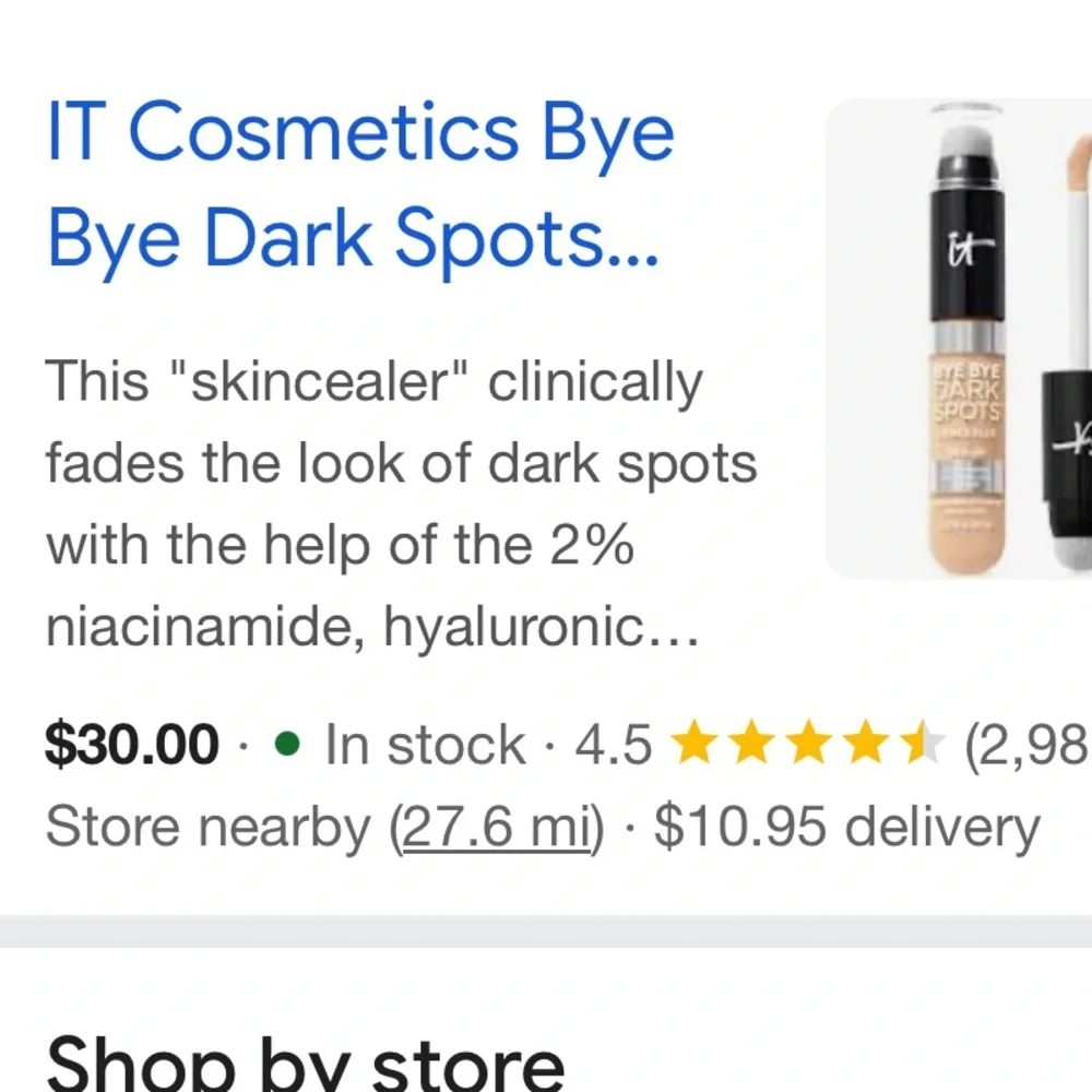 IT Cosmetics Bye Bye Dark Spots Concealer Serum - Natural Finish (Light Cool 20)